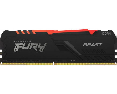 Kingston Fury Beast RGB, DDR4, 8 GB, 2666MHz, CL16 (KF426C16BBA/8)
