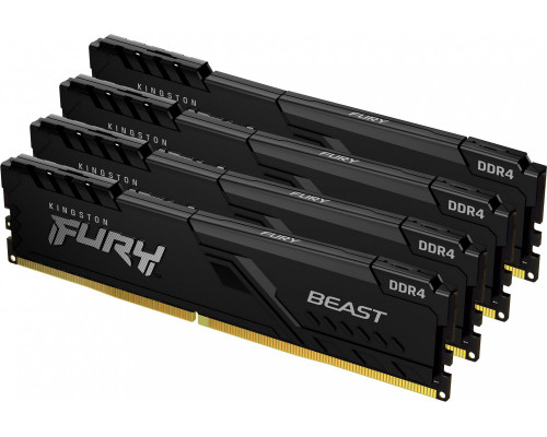 Kingston Fury Beast, DDR4, 128 GB, 3200MHz, CL16 (KF432C16BBK4/128)