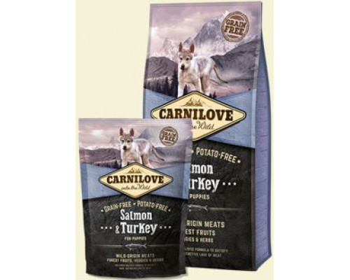 CARNILOVE Salmon & Turkey For Puppies - 1.5 kg