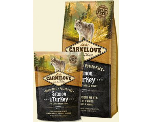 CARNILOVE Salmon & Turkey For Large Breed Adult - 12 kg