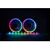 Aura Rainbow 2 2-pack fan + LED strip + Controller + Remote control (KIT-AURA-RAINBOW-ARGB2)