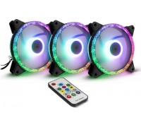 Inter-Tech Argus RS-07 RGB 3-pack + Hub (88885537)