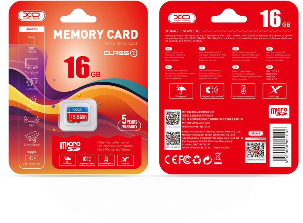 SD  PNY XO karta pamięci 16GB