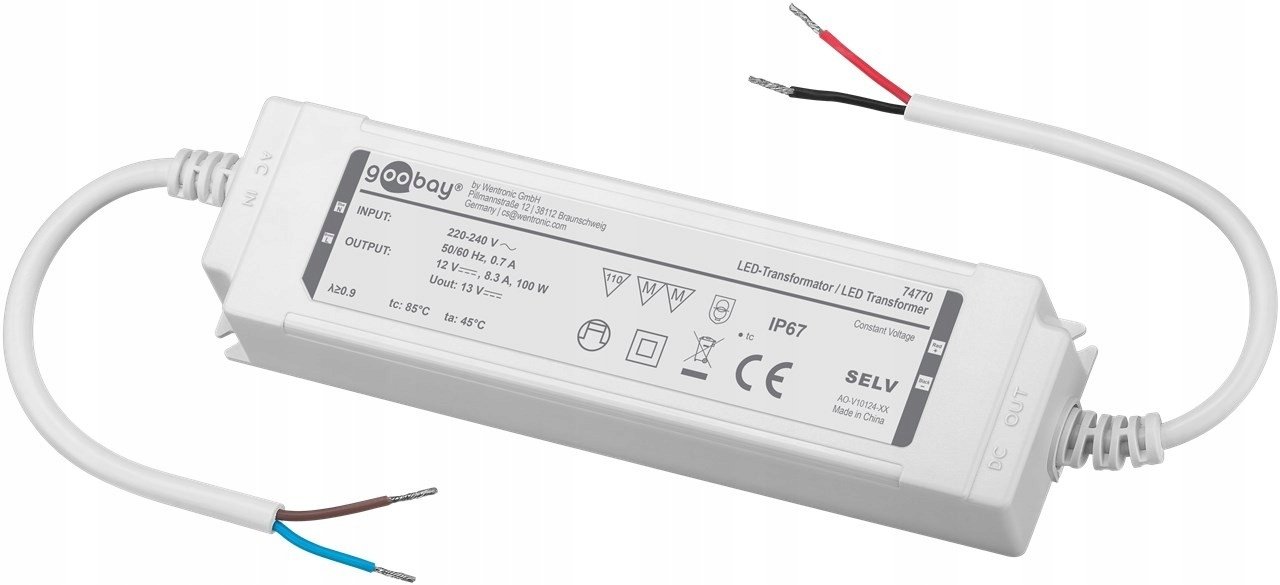 Transformator do LED 12 V (DC)